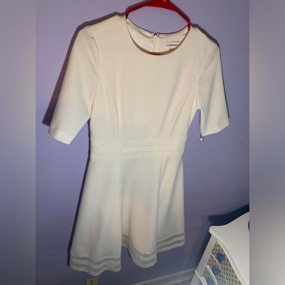 Calvin Klein white dress